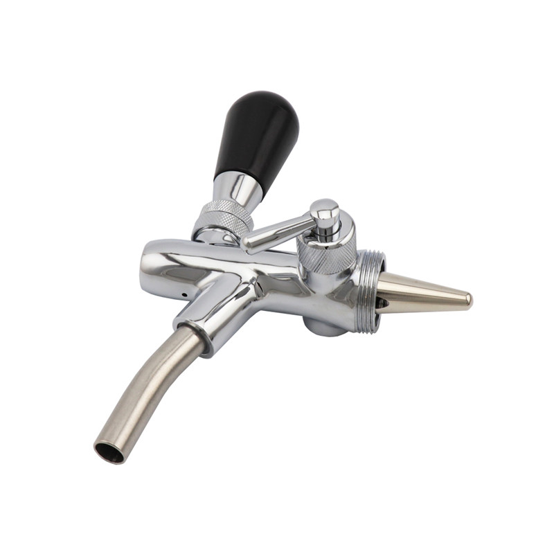 Adjustable Beer Tap Stainless Steel Mini Keg Tap Dispenser Spear with Mini Co2 Gas Regulator for 2L 4L 5L Beer Growler