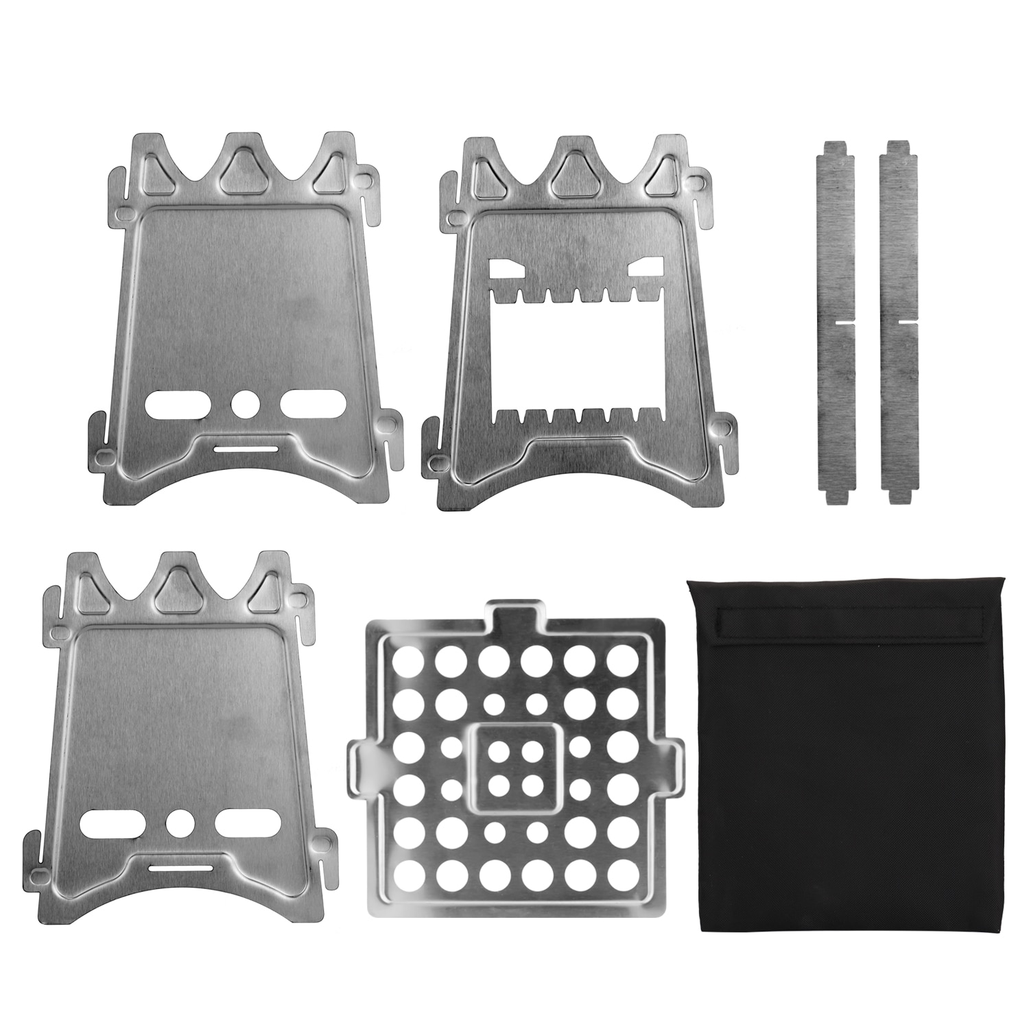 Portable Titanium Outdoor Stove Camping Furnace Camping Wood Stove Picnic Ultralight Folding Camping Cooking Detachable Stoves