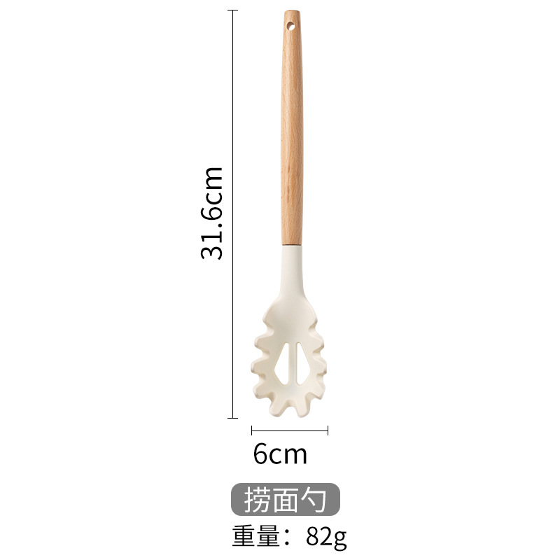 Khaki Kitchen Tools 12 Piece Silicone Spatula With Storage Bucket Wooden Handle Silicone Kitchen Set Cooking Kitchen Accessories: Gold
