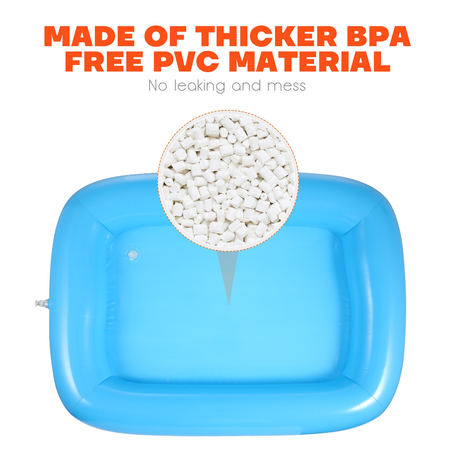 2pcs Leak Practical Inflatable Cooler for Pool Party Drinking Carnival Beach Vacation