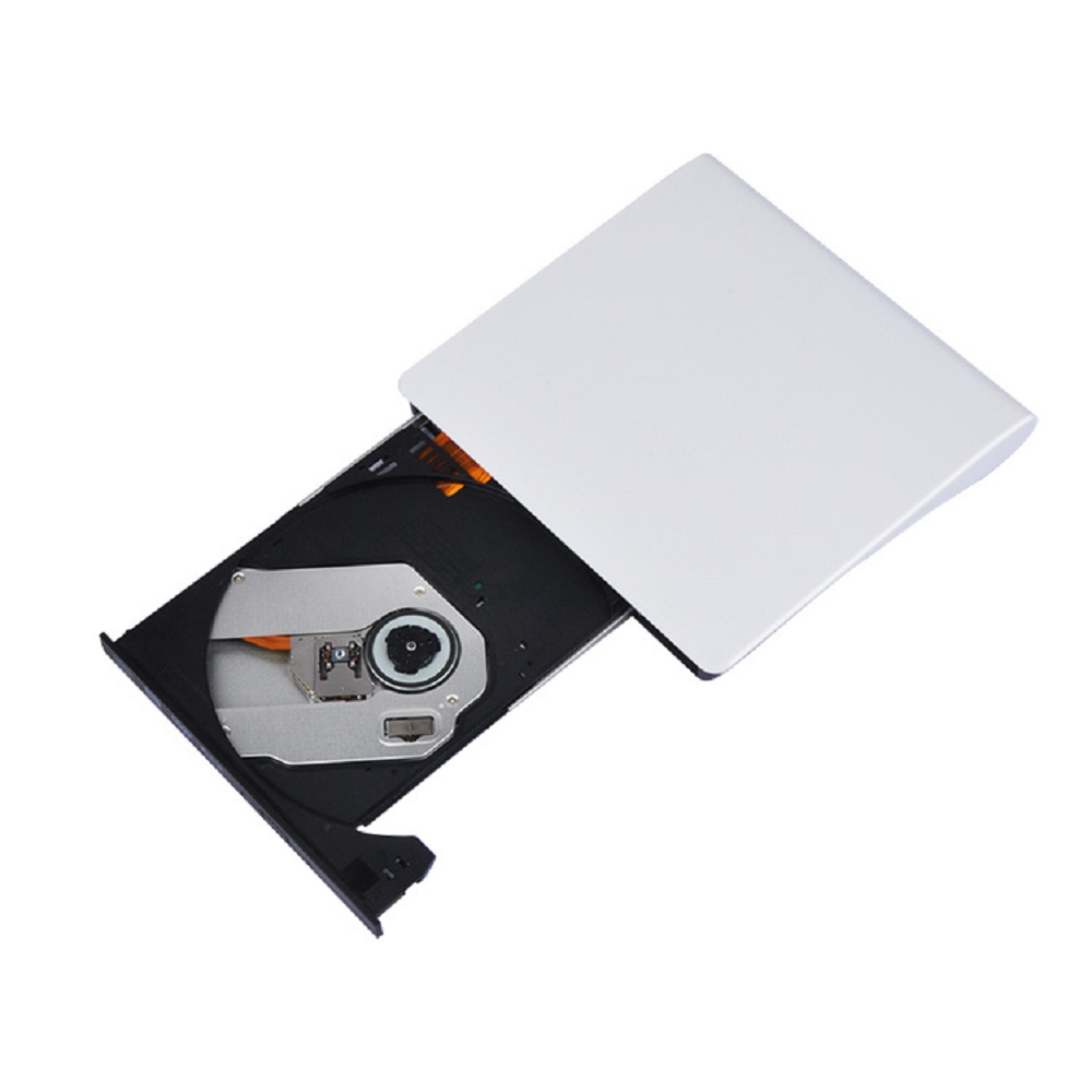 Kannettavat erittäin ohuet ulkoiset cd-asemat dvd-soitin usb 3.0 ulkoinen dvd-tallennin cd-rom-soitin windows ios:lle jne.: Usb 3.0 valkoinen