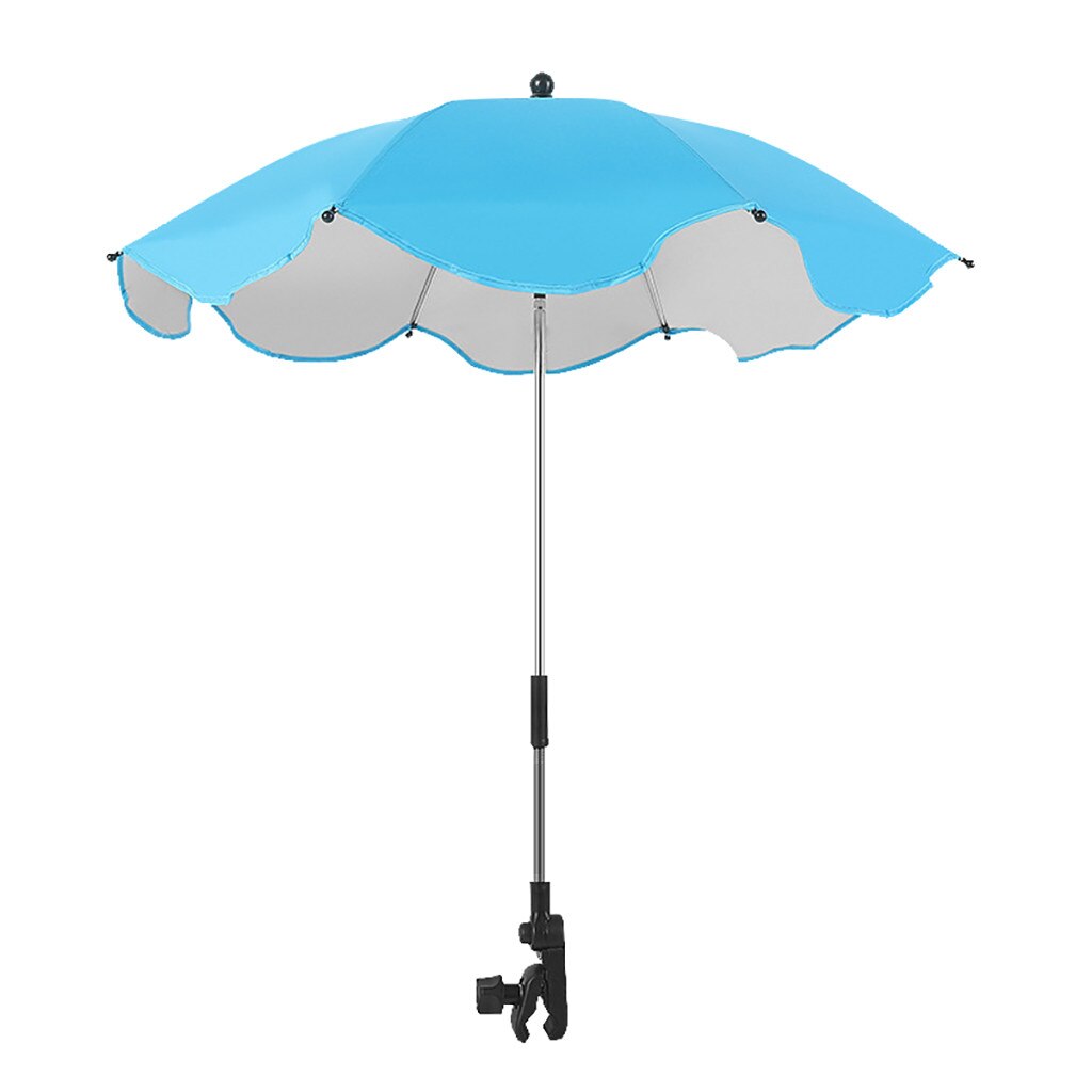 Universal baby barnevogn paraply skygge paraply uv parasol til klapvogn klapvogn ren farve paraplyer udendørs regnudstyr: 2
