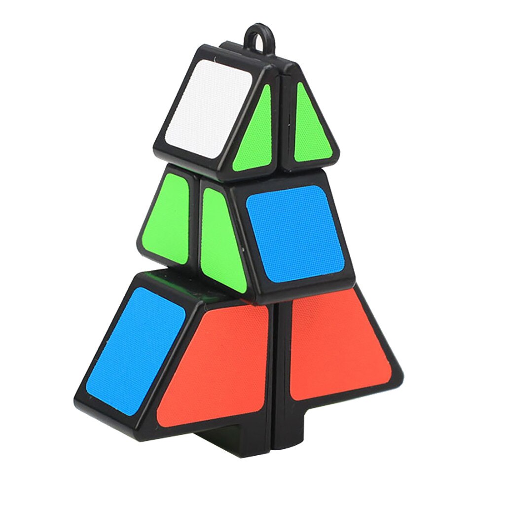 Cubo cubo magico albero di natale bambini educativi migliori giocattoli regalo apprendimento puzzle di plastica decorazioni natalizie