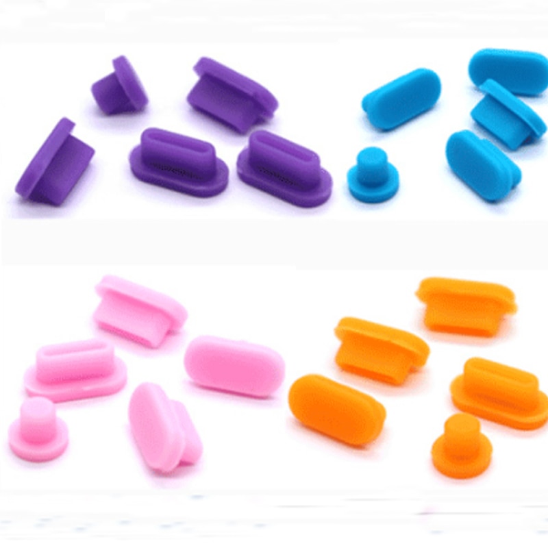 5 Stks/set Anti Dust Vuil Plug Voor Macbook Pro16 Macbook Air 13 Macbook 13 15 Pro Touch Bar Siliconen Poort stekkers Cover Set