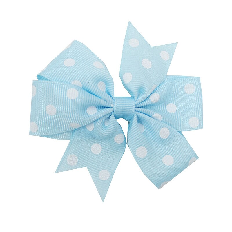 Leuke Baby Meisjes Dot Boog Knoop Kids Haar Clip Haarspelden Voor Kinderen Meisje Haar Band Boog Diy Haaraccessoires Beste Haar Ornament: 12