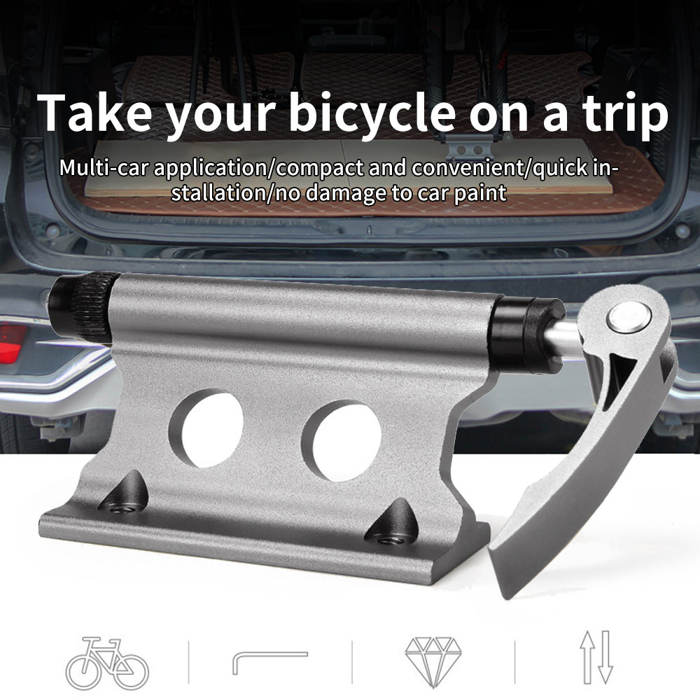 Quick Release Fork Mount Bike Block Fork Mount Aluminum Alloy Bicycle Front Fork Fixed Clip Luggage Rack For Truck Trailer