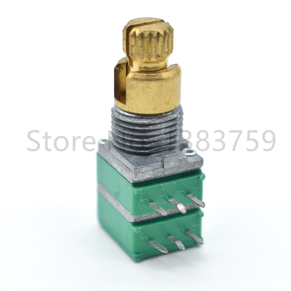 09 Type Stereo Kanaal B20K Potentiometer Dual-As Roterende Handvat 15Mm