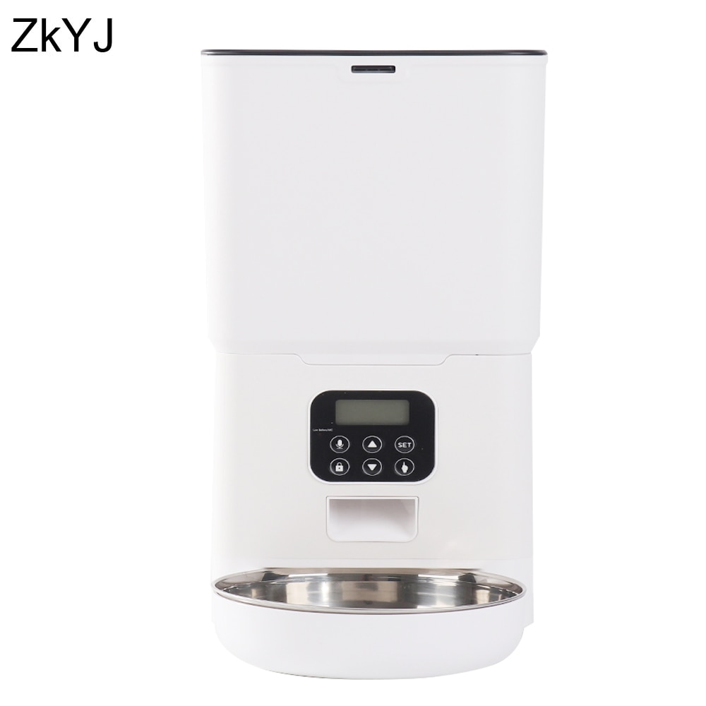 6l 4.5l 3.5l automatisk smart slow food foderautomat til kæledyr timing foderautomat kat hund elektrisk tørfoder dispenser foder 24 timers timer