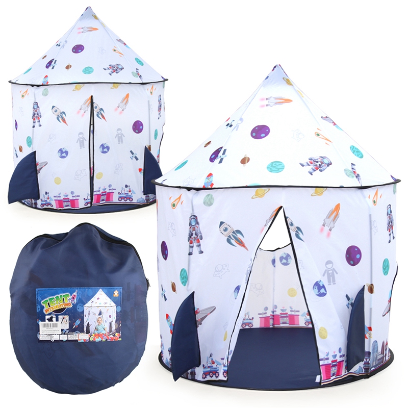 Kids Ruimte Play Tent, opvouwbare Baby Speelhuis Tent Bell Tent Opslag Carry Bag Voor Kinderen Indoor En Outdoor Play Tent