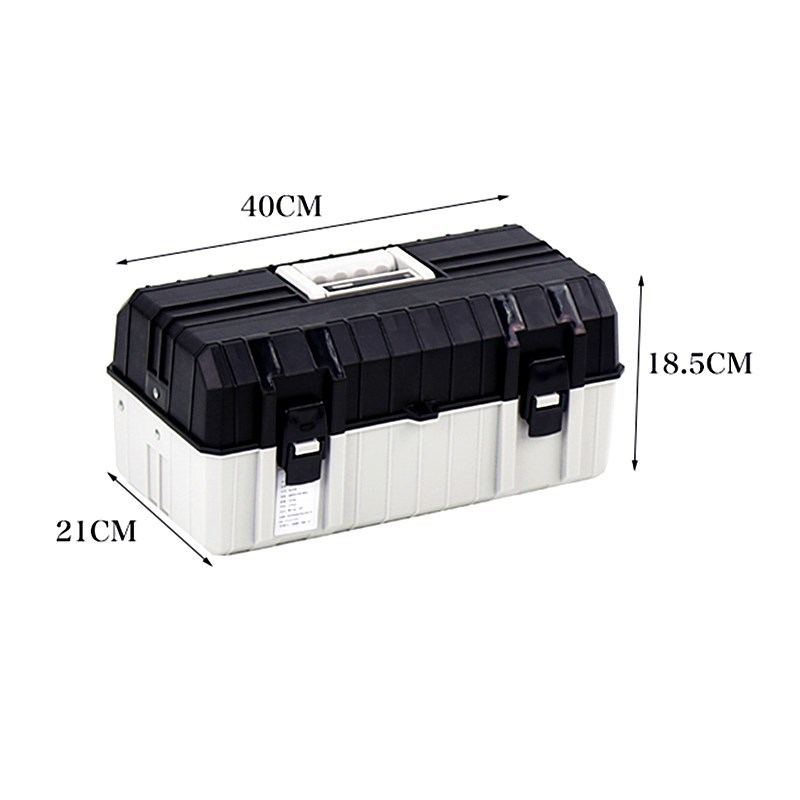 17 Inch Three Layer Plastic Foldable Toolbox Household Maintenance Electrician Tool Storage Case Multi-functional Box