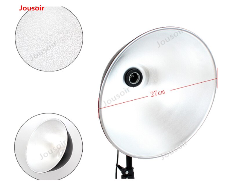 Fotografia Studio fotografico portalampada 27cm copertura in alluminio foto luce tiro Sparkler copertura paralume per riprese di gioielli
