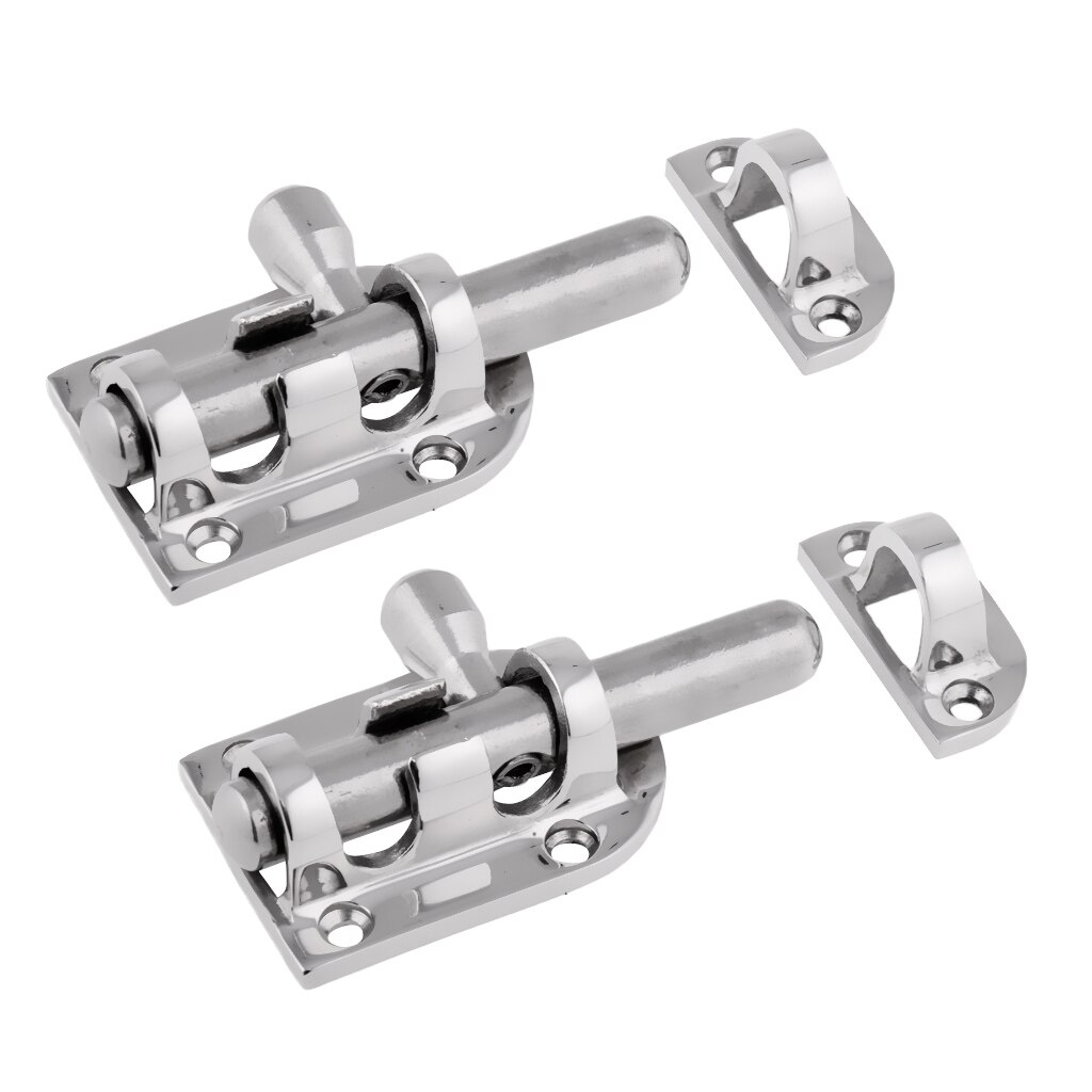 2 Stuks 316 Rvs Boot Barrel Bolt Marine Deur Venster Klink