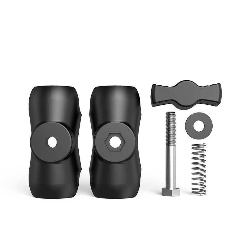 Brazo de doble enchufe de aleación de aluminio para abrazadera de montaje de soporte de cabeza de bola de 25mm/1 pulgada para brazo de extensión de cámara de motocicleta y bicicleta