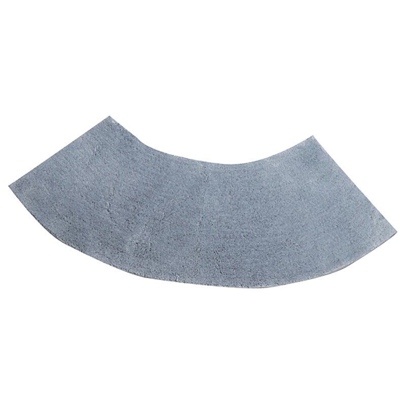Sector Non-Slip Corner Shower Mat Soft Anti-skid Bathroom Pad Tub Bathroom: Gray