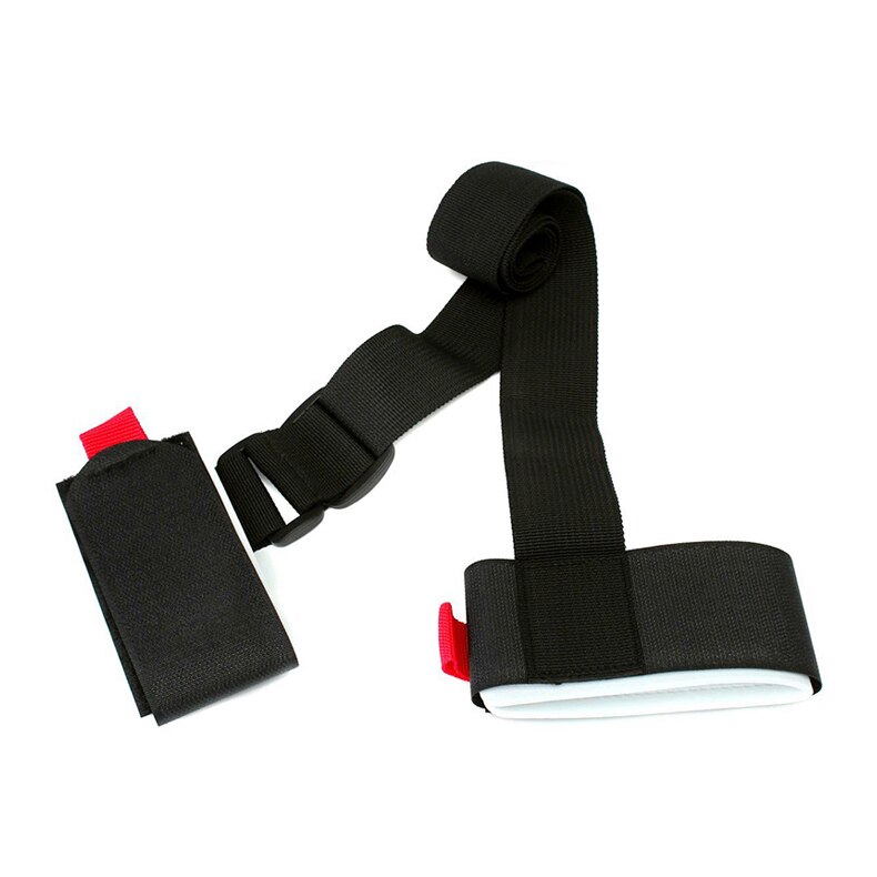 Adjustable Skiing Pole Shoulder Hand Carrier Lash Handle Straps Porter Hook Loop Protecting Black Nylon Ski Handle Strap Bags