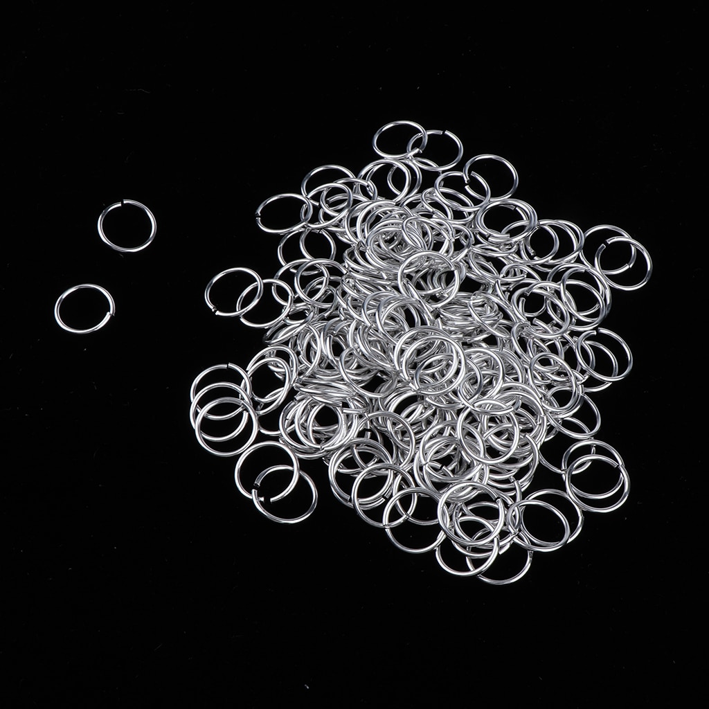 200 unids/pack 14mm anillos de Clip para el pelo decoraciones trenza lazo para cabello rastas de plata