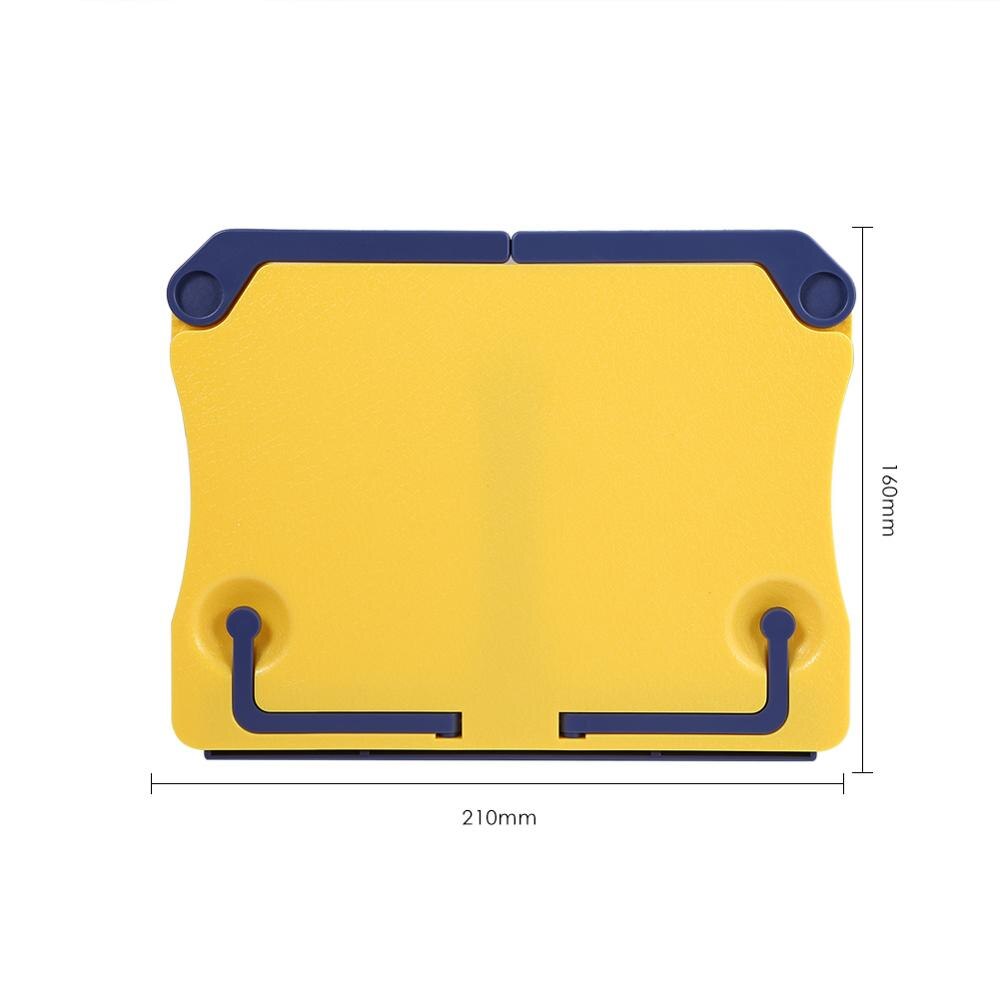 Portable Reading Stand Books Document Recipe Shelf Folding Cookbook Tablet Holder Organizer Rest Rack Office School Supplies: Yellow