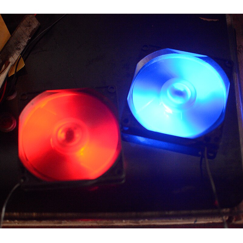 Brand original ANCHAOPU 80x80x15mm 8cm 8015 80mm fan DC5V blue red LED light Computer USB quiet cooling fan