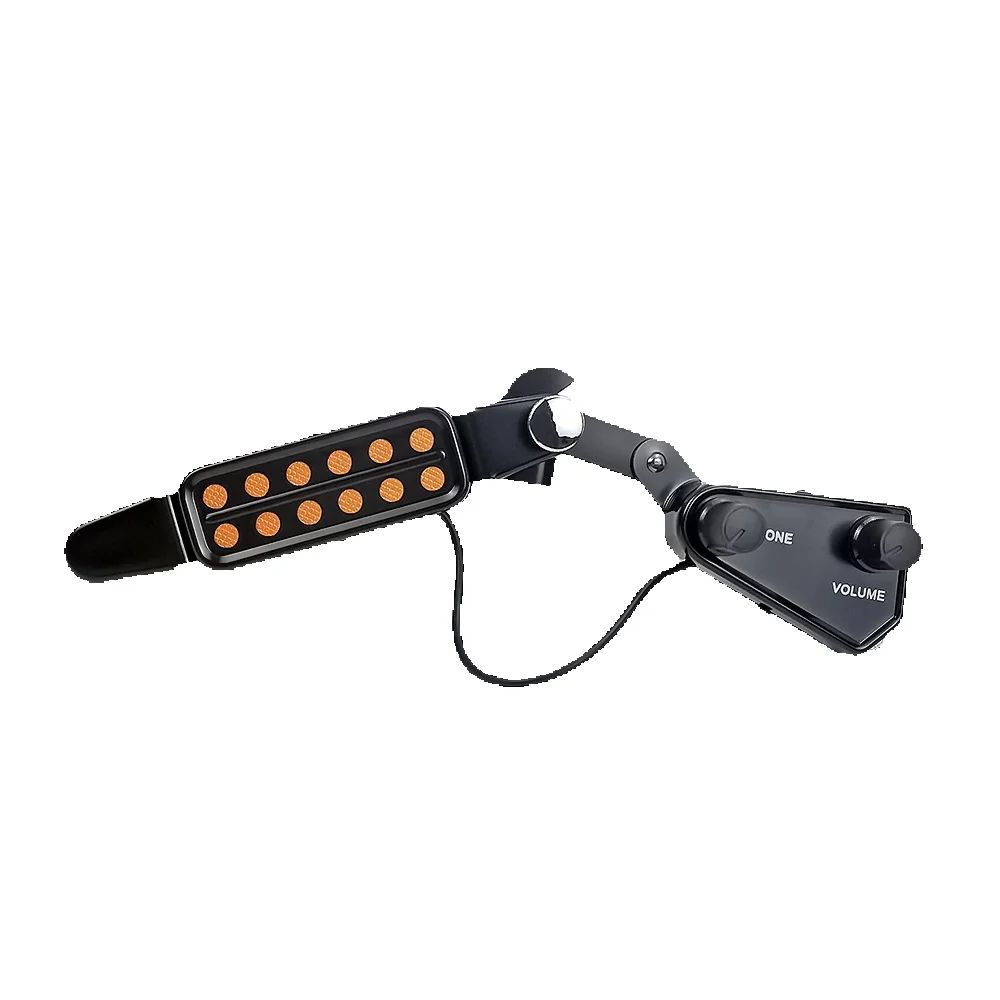 12-See-Tonabnehmer für Akustikgitarre, Schallloch-Tonabnehmer, magnetischer Wandler mit Ton-Volumen-Regler, Audiokabel