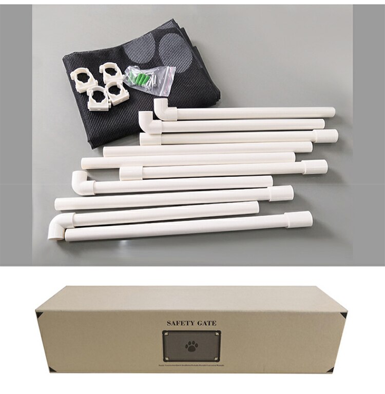 Dog Cat Fences Portable Kids Fence Pets Safety Door Guard Indoor Outdoor Safety Isolation Network Pet Gate Enclosure