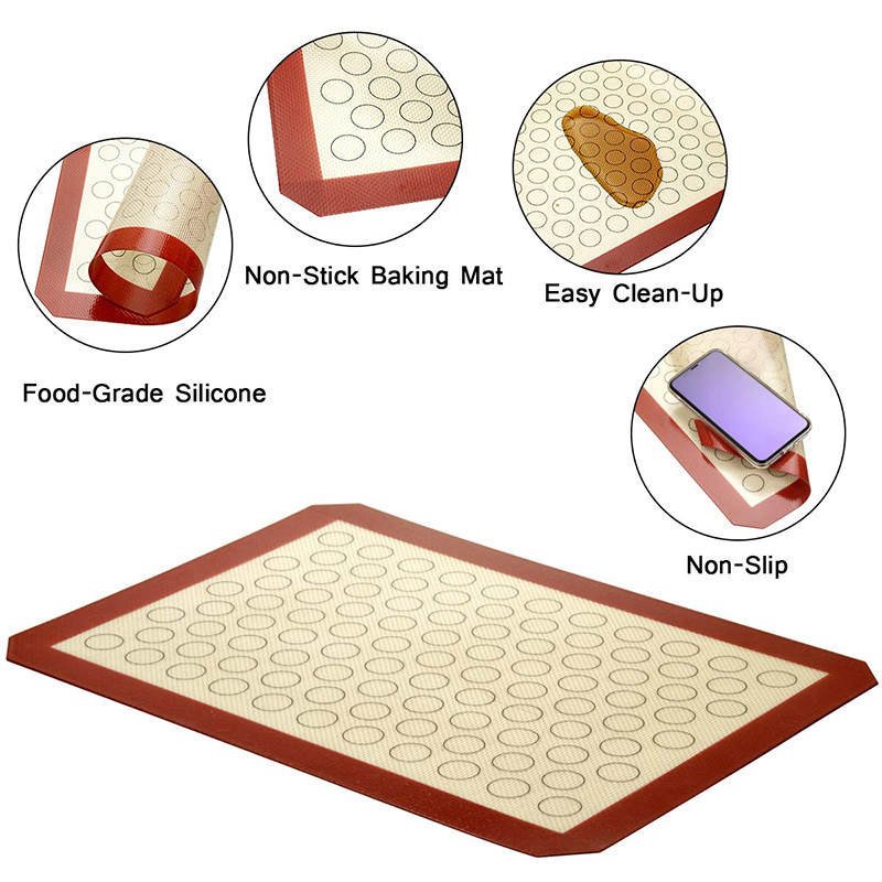 Silicone Macaron Baking Mat, Patisserie outils accessoires, Baking tools for cakes, grade nonstick