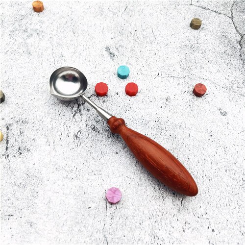 Roestvrij Stalen Lepel Wax Seal Lepel Voor Smelt Wax Gesmolten Ontbinden Wax Lepel Diy Craft Anti Wax seal Stempel Lepel: S006