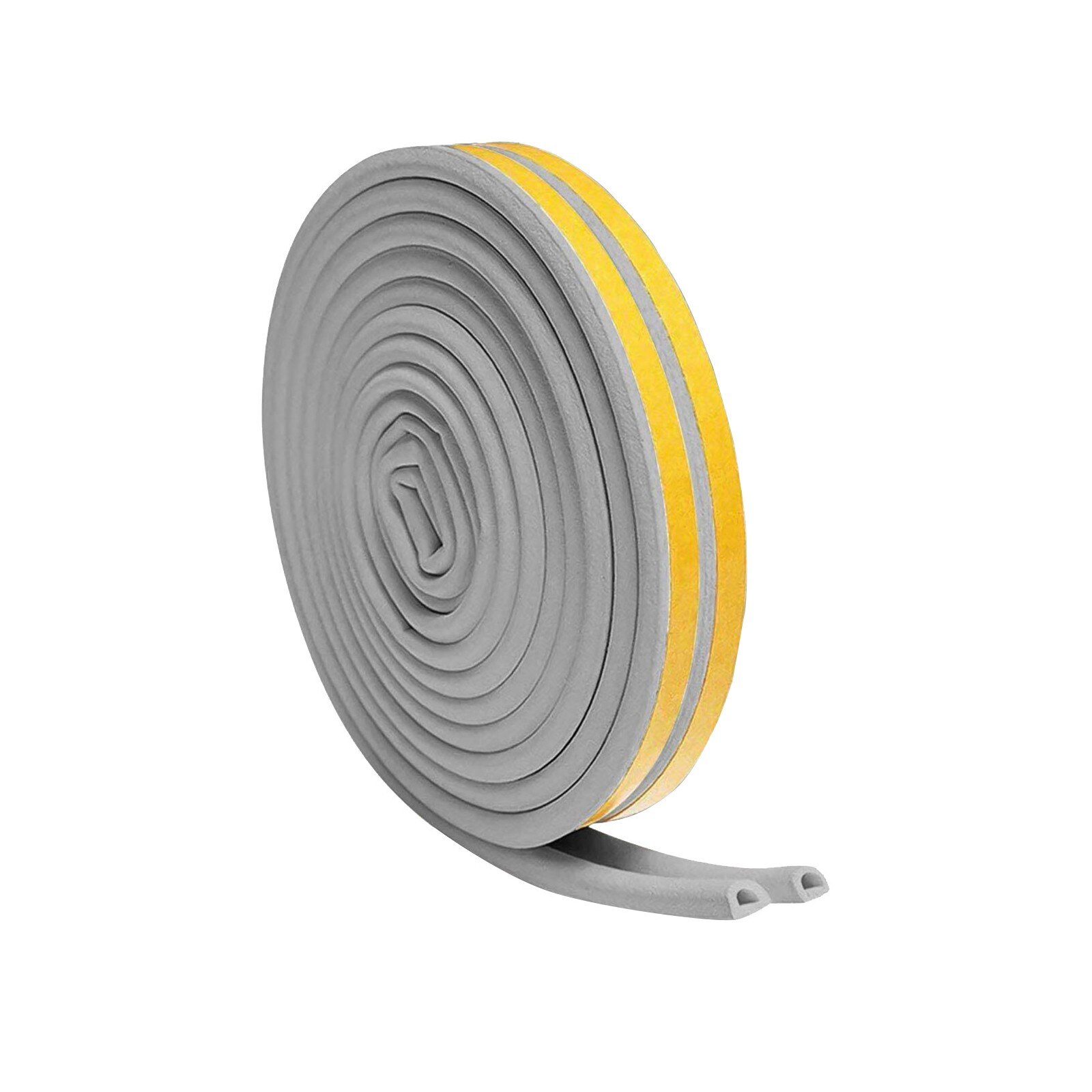 Top Selling Deur En Raam Geluidsisolatie Strip D Type Anti-Collision Strip Zelfklevende Ondersteuning en: Gray