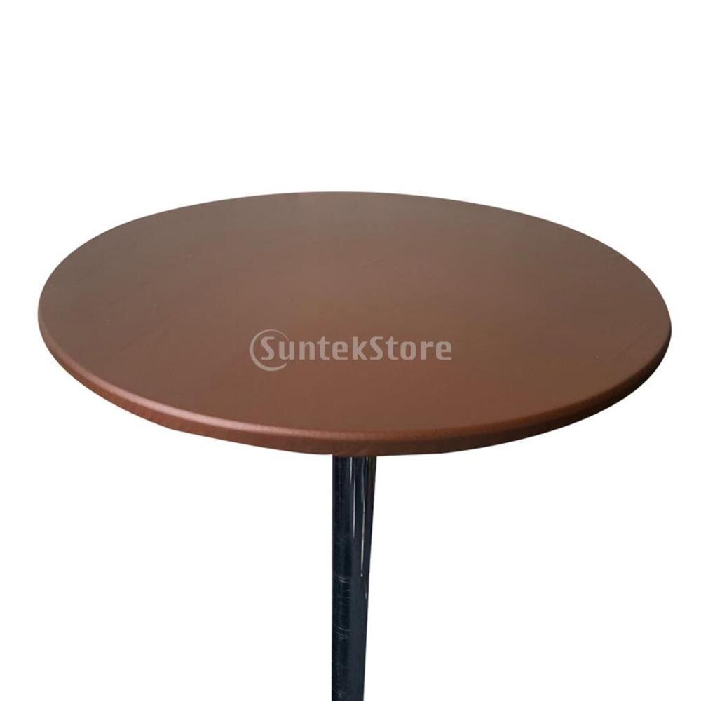 Vinyl polyester rund duge banket fest spisebord dæksel beskytter vandtæt til hjemmekøkken restaurant cafe 90cm