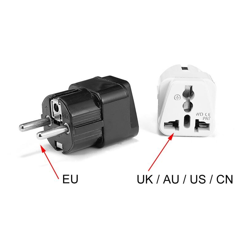 Euro Schuko AC Travel Socket Adapter Universele AU UK VS Naar EU Europese KR Israël Zwitserse Brasil Plug Adapter Converter outlet