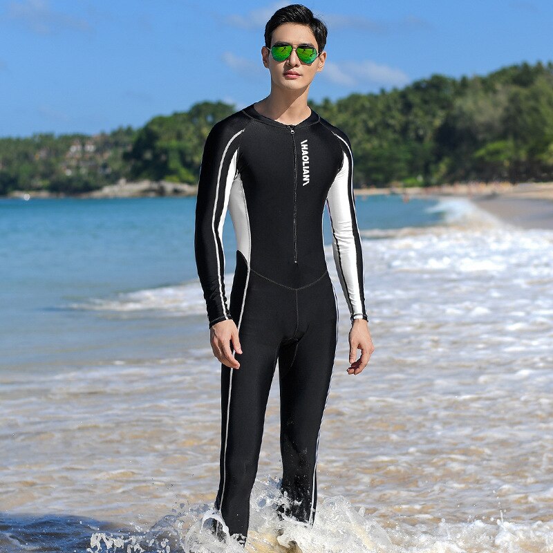 Full Body Diving Suit Men Scuba Diving Wetsuit Swimming Surfing UV Protection Snorkeling Adult Wetsuit: 9580 black / XL