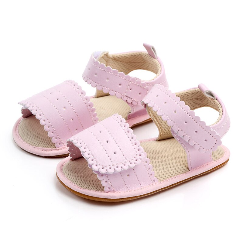 Summer Baby Girl Sandal Soft Sole Shoes PU White Pink Sandals Toddler Infant Prewalkers Baby Princess Sandals22