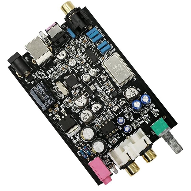 FX-o DAC-X3 Fiber USB Decoder 24Bit 192Khz DAC Headphone Decoder o Amplifiers USB/Coaxial/Optical o US Plug