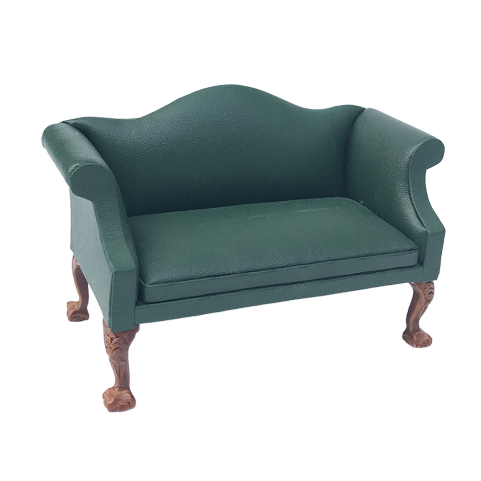 Moderne 1:12 Miniatur Puppe Haus Sessel Sofa Couch Stuhl Zubehör: Grün Liebe Sitz