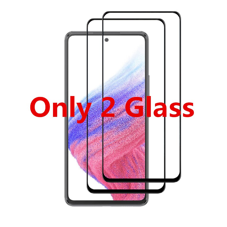 Voor Samsung Galaxy A53 5G Screen Glas 9D Gehard Beschermende Voorzijde Film Soft Camera Lens Film Voor Samsung Galaxy a53 Zachte Fim: Only Screen Glass