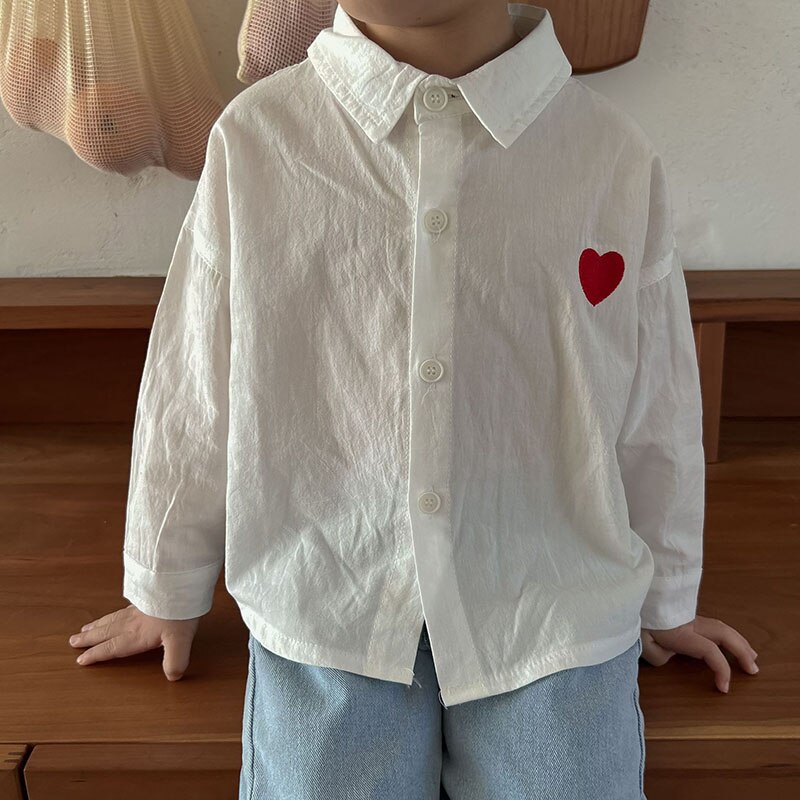 HAYANA 2022 Spring Kids Clothes Long Sleeve Boys Shirts Girls Blouses Korean Casual Shirt for Brother and Sister