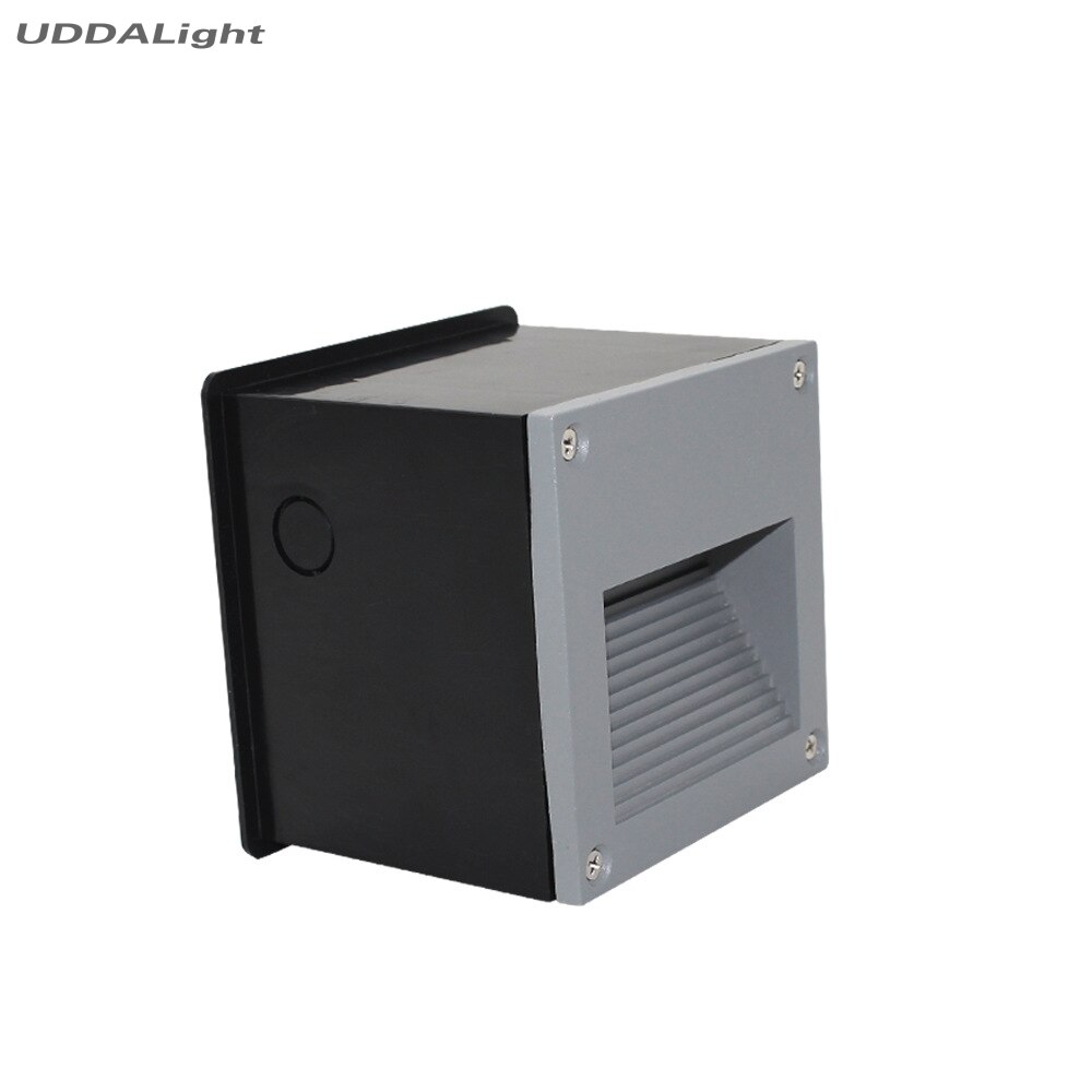 Hiekkamusta/harmaa/valkoinen maanalainen valaisin 3w 6w led-portaiden valo ulkokäyttöön 110/160mm 30%  pois päältä