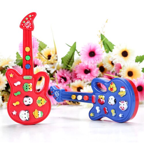 Elektronische Gitaar Speelgoed Nursery Rhyme Muziek Kinderen Baby Kids Toy WYQ