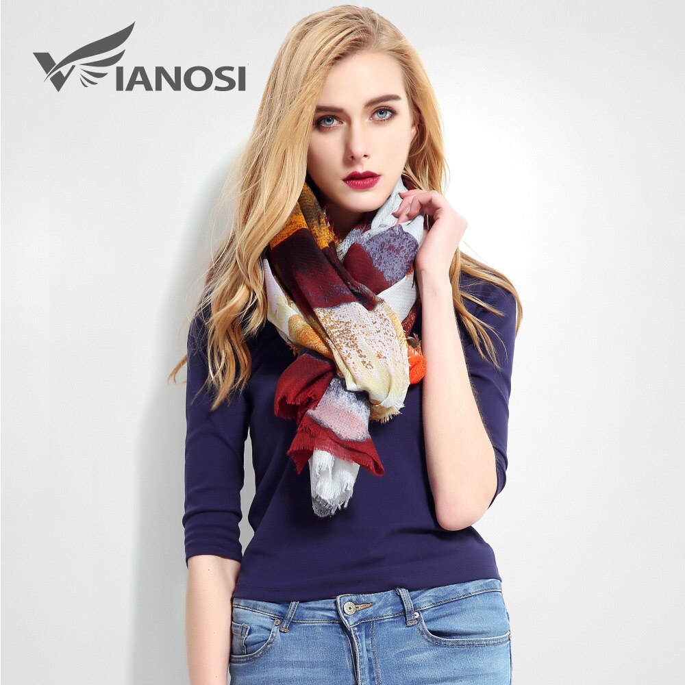 [vianosi] luxe merk sjaal dames grote maat sjaal foulard femme bandana zachte cachecol hijab damessjaal: 08