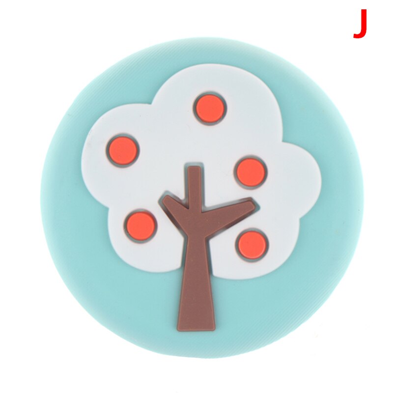 Cartoon Rubber Fender Handle Door Lock Protective Pad Protection Stickers Wall Thickening Mute Door Stopper Door Crash Pad: J