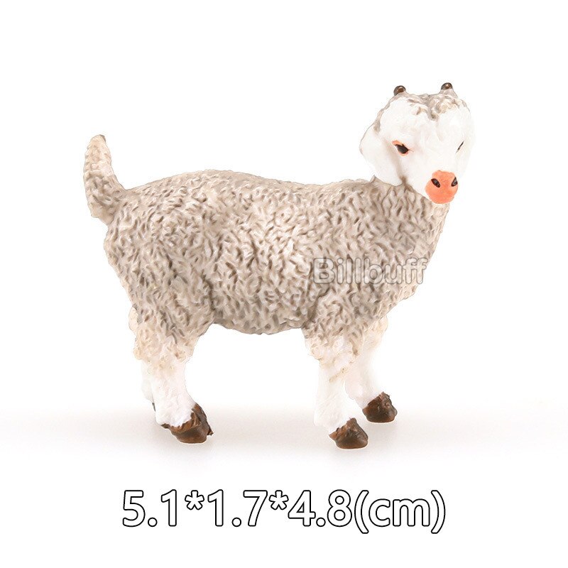 1 Stuks Pluimvee Schapen Simulatie Dieren Model Geit Lam Schapen Antilopen Cub Actiefiguren Vroege Educatief Speelgoed Voor Kinderen: sheep figures m