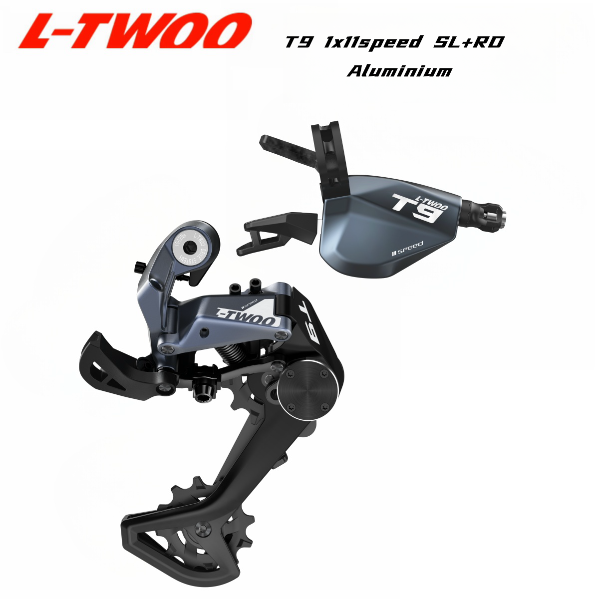 LTWOO T2/T3/T5/T7/T9/TX Liberación bidireccional + Desviador trasero de amortiguación estabiliza: Verde