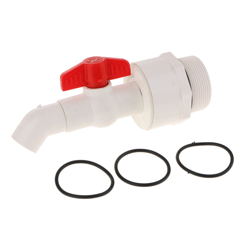 Plastic Manual Drum Faucet for 2 inch Drum Openings with Sealing Gasket 45 Degree 25mm Feeder Outlet