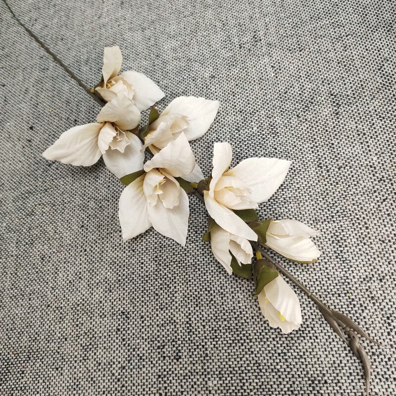 Jarown kunstig blomst gladiolus orkidé blomst silke enkelt blomster gren bryllup boligindretning gør-det-selv blomsterarrangement materialer: H