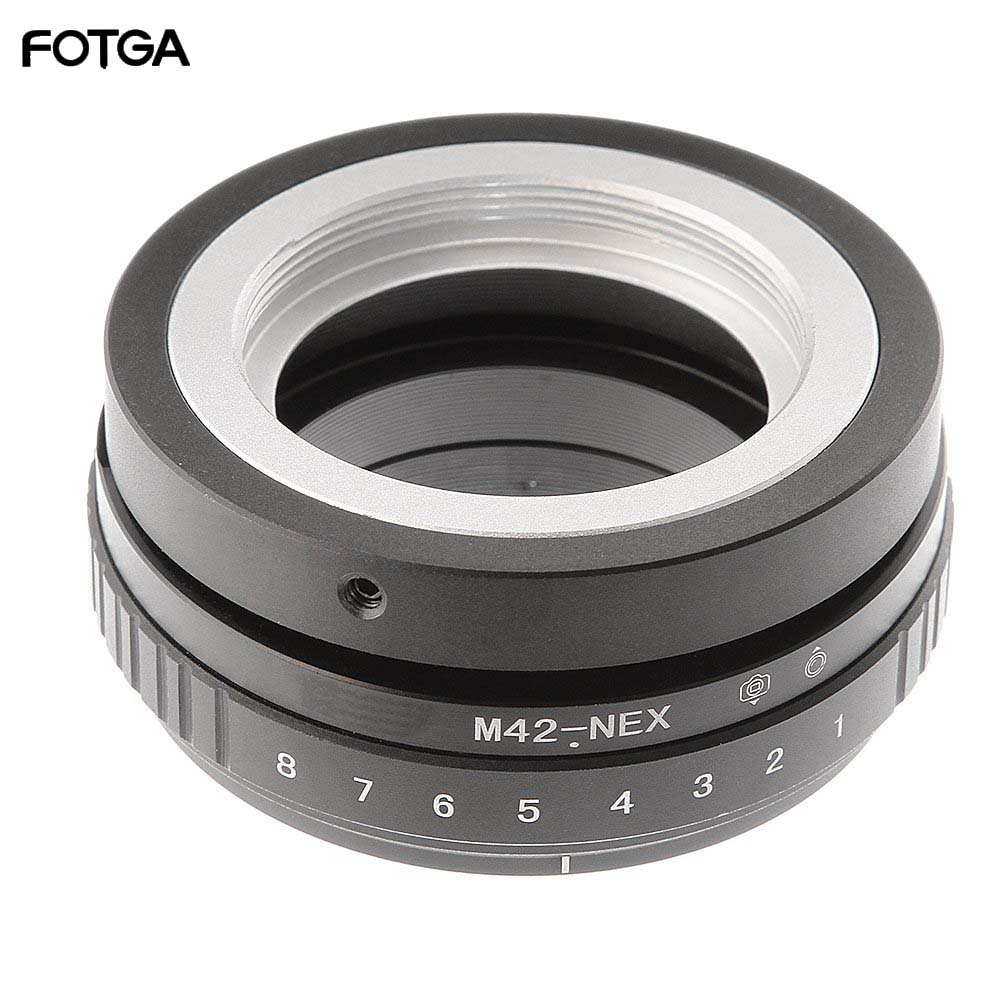 FOTGA Neigung Schicht Adapter Ring für M42 Objektiv Sony NEX E montieren Kamera ILCE-7 A7S A7R II A5100