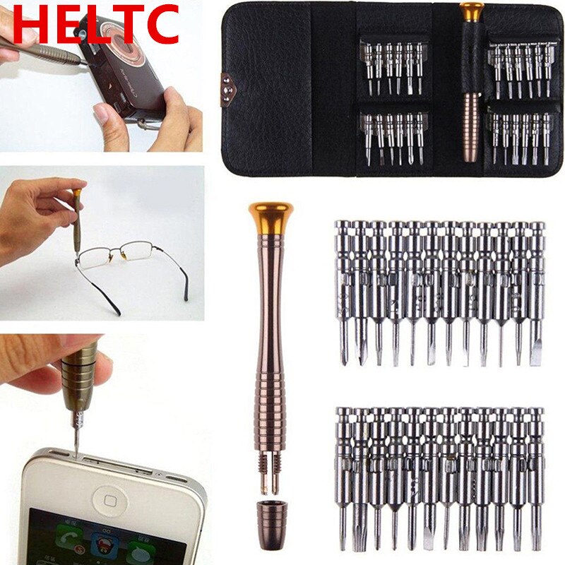 1 set 25 in 1 precisie torx schroevendraaier mobiele telefoon reparatie gereedschapset voor telefoon laptop schroevendraaierset