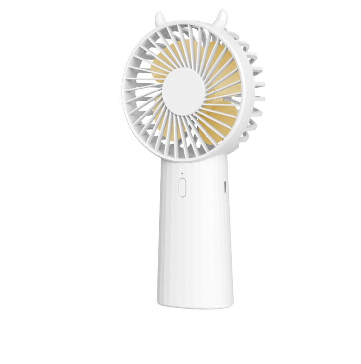 Draagbare Mini Usb Ventilator Elektrische Handheld Kleine Ventilator Voor Office Mini Outdoor Usb Fan Desktop Fan Oplaadbare Zomer Koeler: WHITE