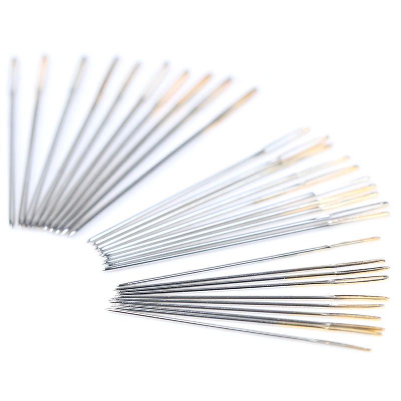 30 pièces broderie dorée tissu point de croix aiguilles en tissu taille 22 #24 #26 # accessoires de couture