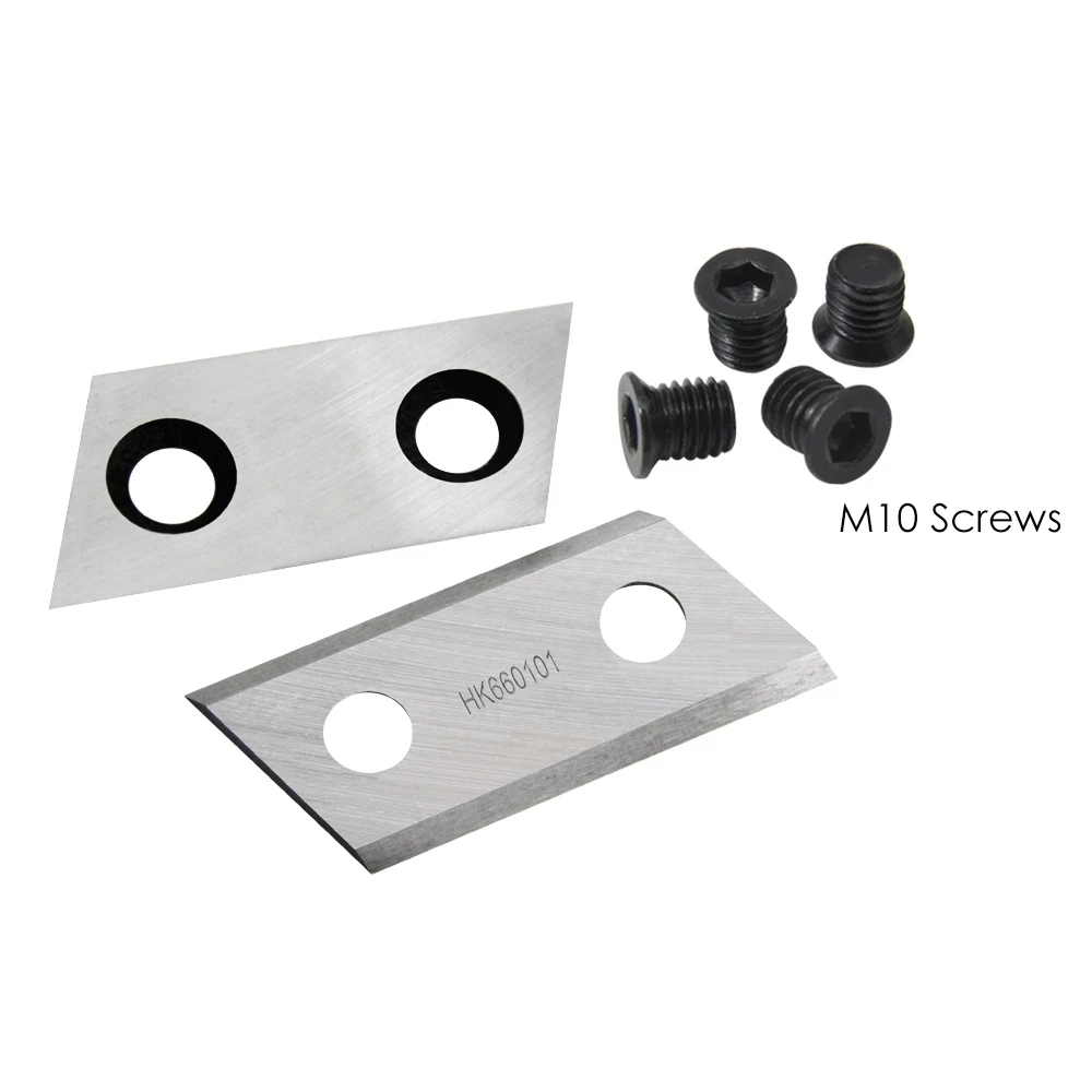 2pcs Garden Shredder Blade Chipper Knife with Screws Fit Eco ES1600 McCulloch MCS2001 Einhell BG-KS 2040 Sturm Wolf ROK: Default Title
