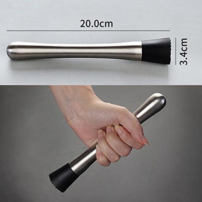 Stainless Steel Cocktail Muddler, Mixing Spoon, Jigger Set, Bar Tool