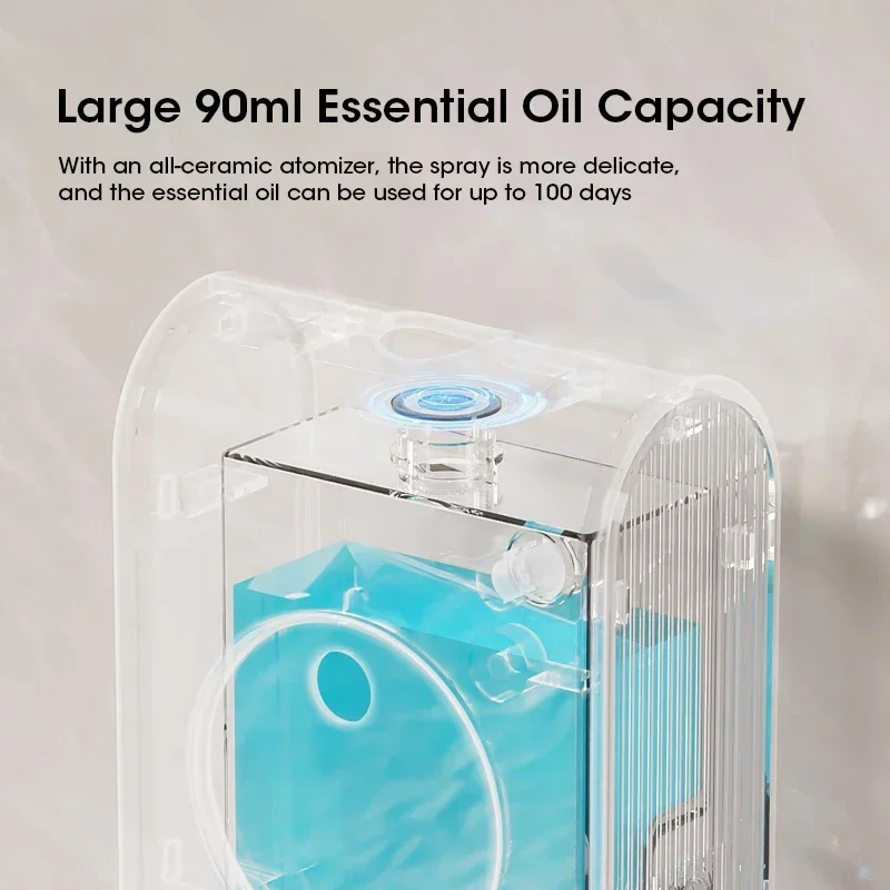 Machine d'aromathérapie sans fil, purificateur de désodorisant avec veilleuse, diffuseur de parfum d'huile essentielle, désodorisant de salon